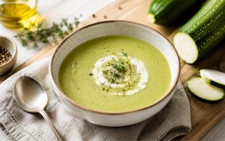 la recette de la soupe de courgettes au thermomix