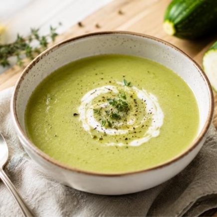 la recette de la soupe de courgettes au thermomix