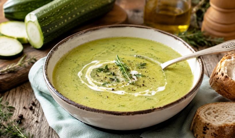la recette de la soupe de courgettes au thermomix