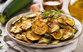 chips de courgette au four