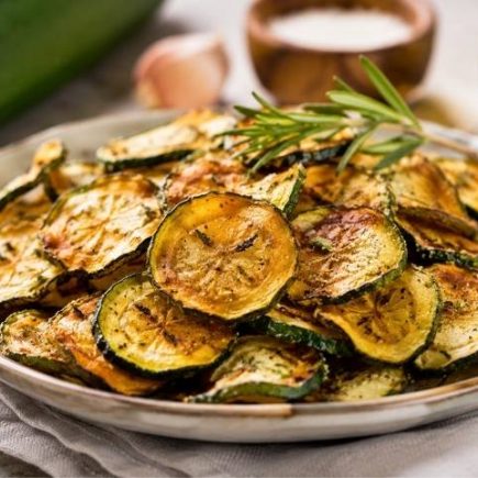 chips de courgette au four