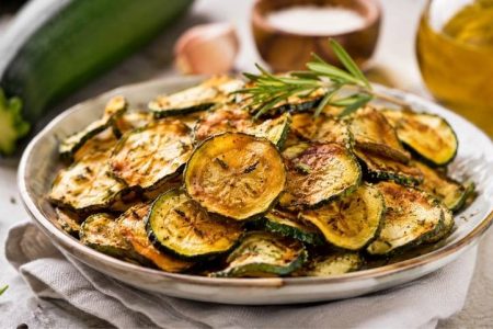 chips de courgette au four