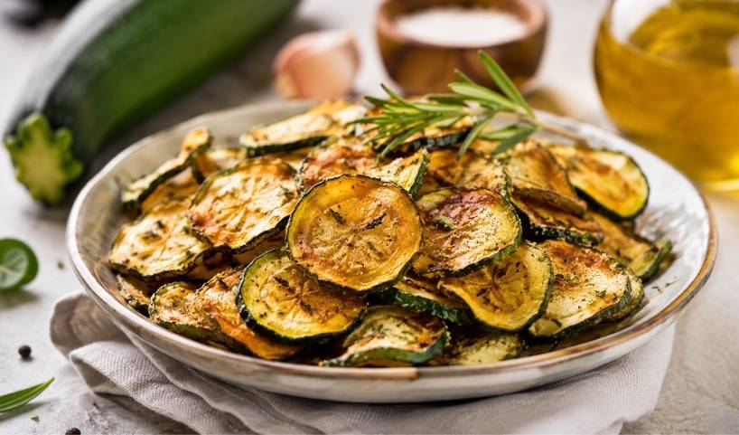 chips de courgette au four